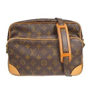 Authentic Louis Vuitton Crossbody Bag Nile Monogram Used LV Handbag Vintage